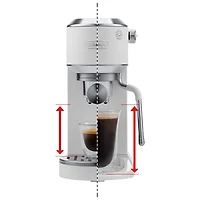 Machine à espresso manuelle Dedica Duo de De'Longhi - Blanc