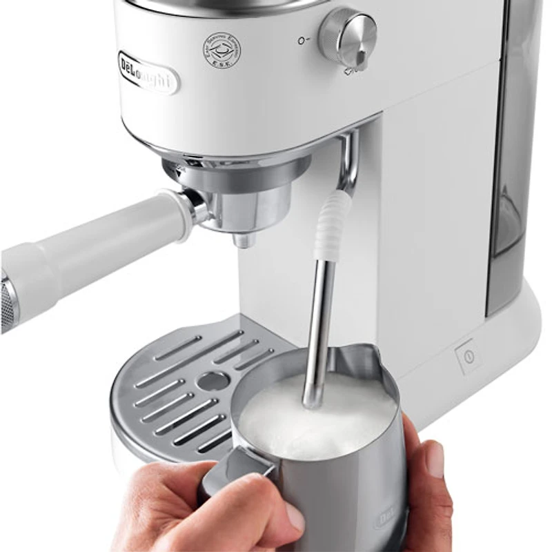 Machine à espresso manuelle Dedica Duo de De'Longhi - Blanc