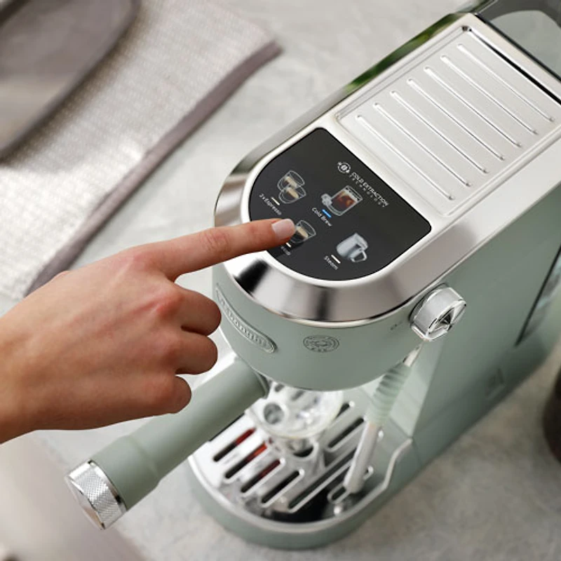 Machine à espresso manuelle Dedica Duo de De'Longhi - Vert