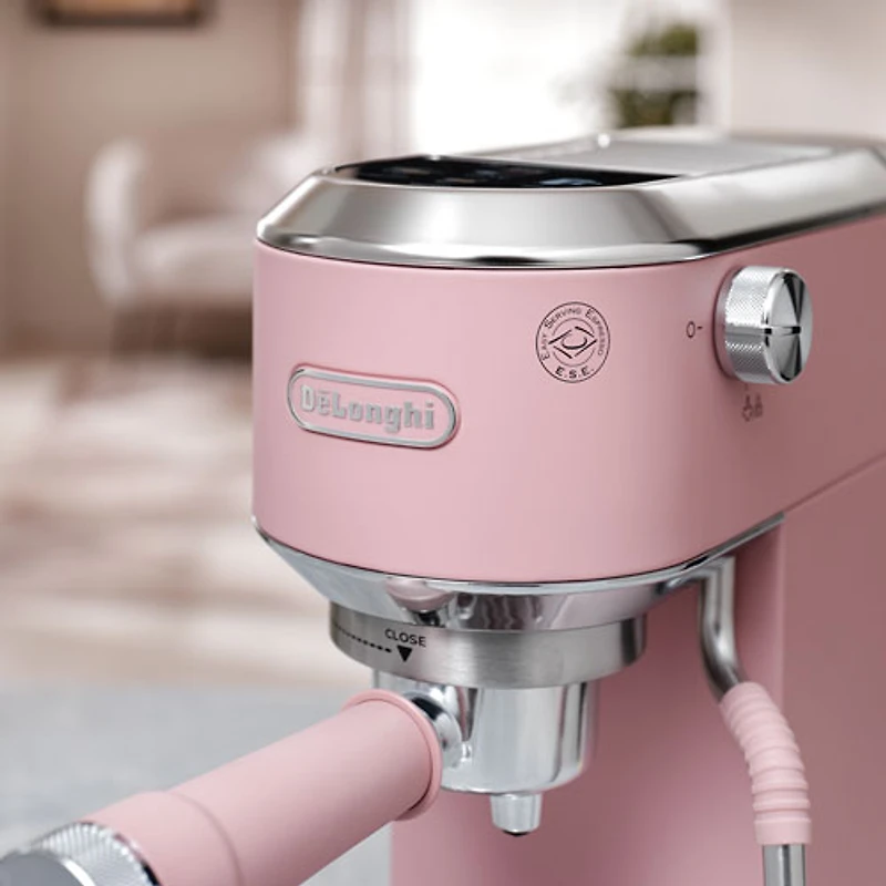 De'Longhi Dedica Duo Manual Espresso Machine - Pink