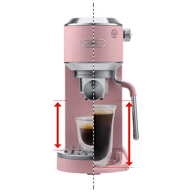 De'Longhi Dedica Duo Manual Espresso Machine - Pink