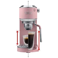 De'Longhi Dedica Duo Manual Espresso Machine - Pink