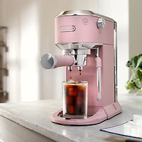 Machine à espresso manuelle Dedica Duo de De'Longhi - Rose