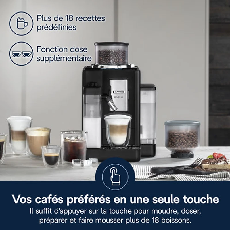 De'Longhi Rivelia Automatic Espresso Machine - Black