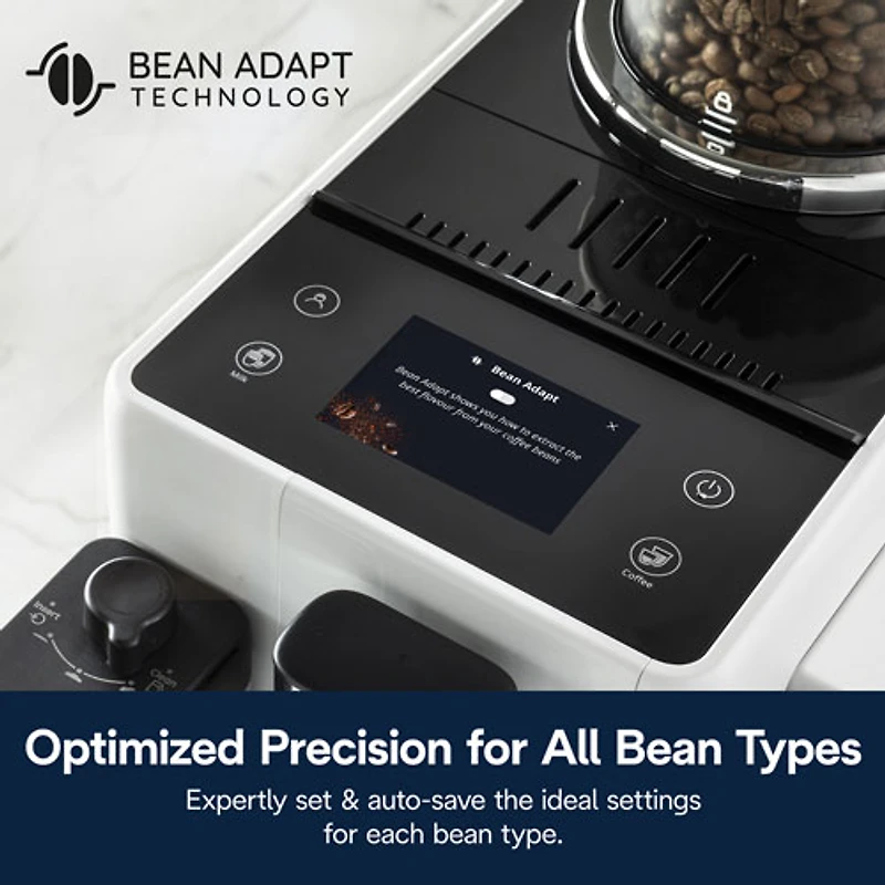 De'Longhi Rivelia Automatic Espresso Machine - White - Exclusive Retail Partner