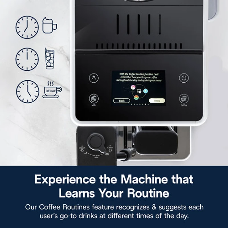 De'Longhi Rivelia Automatic Espresso Machine - White - Exclusive Retail Partner