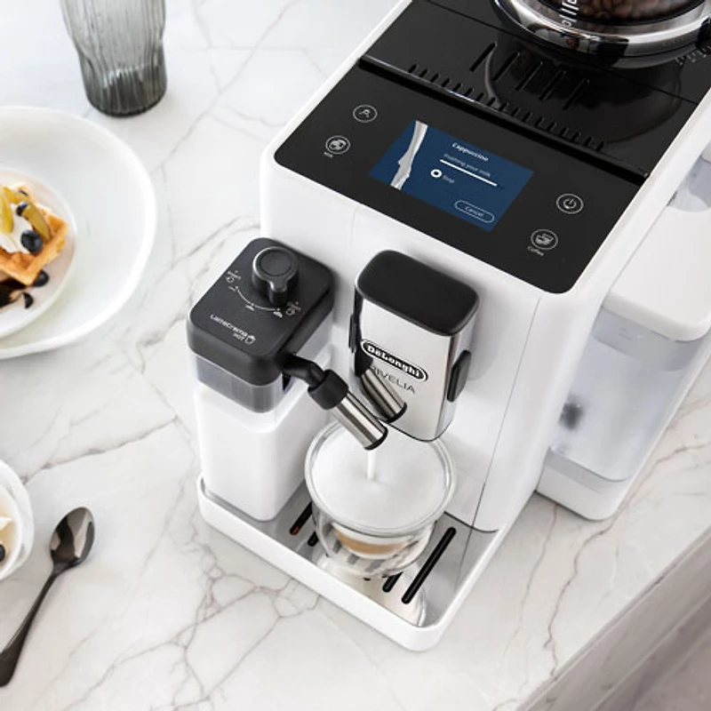 De'Longhi Rivelia Automatic Espresso Machine - White - Exclusive Retail Partner