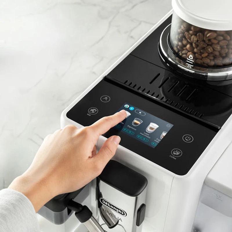 De'Longhi Rivelia Automatic Espresso Machine - White - Exclusive Retail Partner