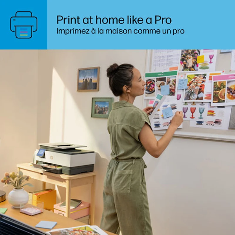 Imprimante à jet d'encre tout-en-un sans fil OfficeJet Pro 8125e de HP - Essai de 3 mois de Instant Ink de HP inclus*