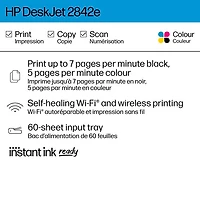 HP DeskJet 2842e Wireless All-In-One Inkjet Printer