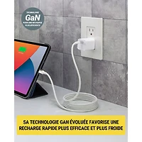 Chargeur mural USB-C PD de 30 W PowerVolt de Scosche - Blanc