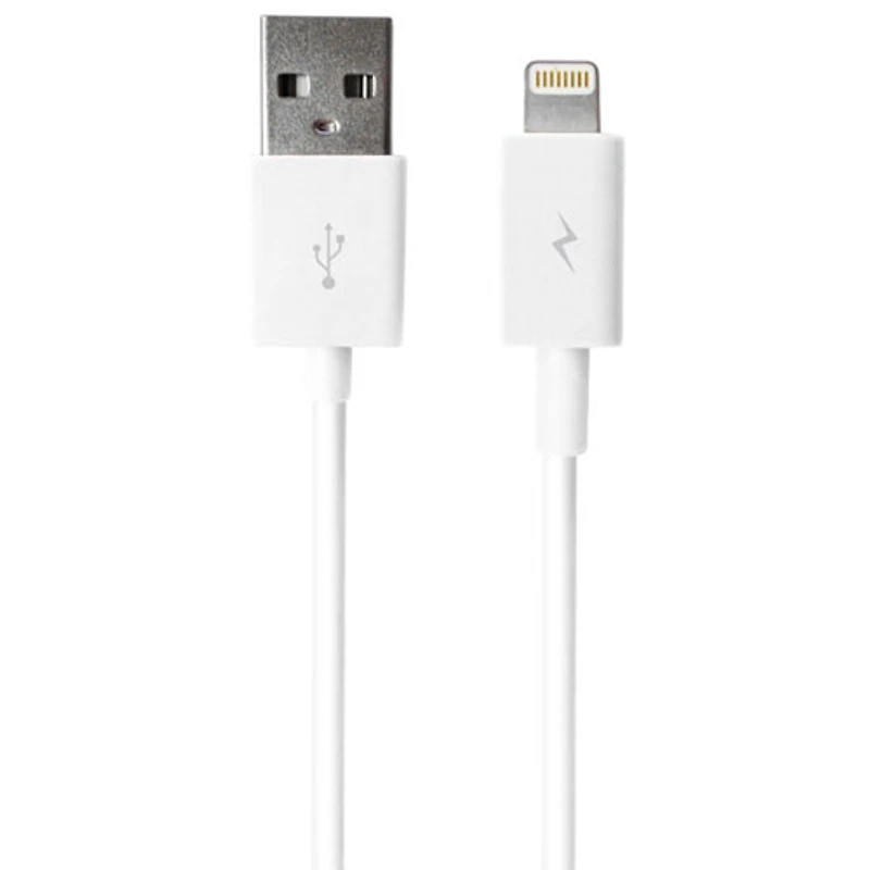 LOGiiX Sync & Charge Jolt Shortie 0.3m (1 ft.) USB-A to Lightning Cable - White