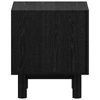 Table d'appoint carrée contemporaine à 2 tiroirs !Nspire - Noir