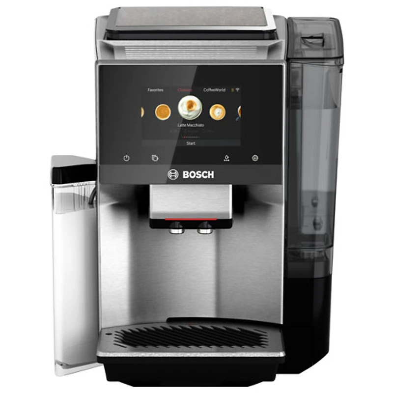 Machine à espresso automatique VeroCafe 800 de Bosch avec système de lait et contenant de lait intégrés