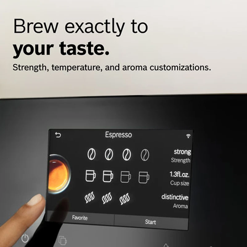 Machine à espresso automatique VeroCafe série 800 de Bosch avec système de lait et contenant à lait intégrés - Exclusivité Best Buy