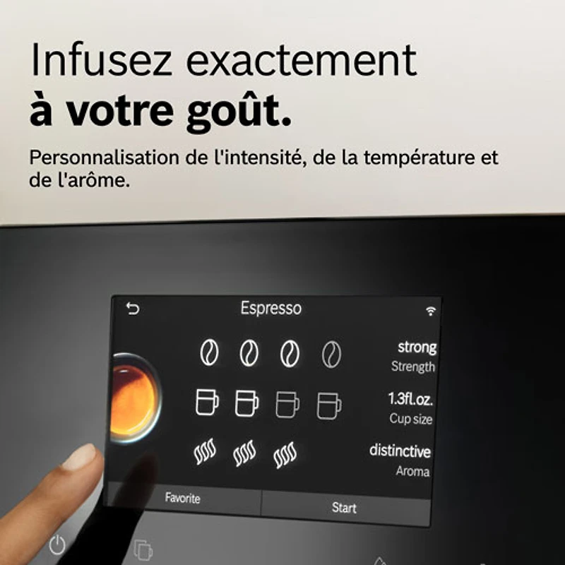 Machine à espresso automatique VeroCafe série 800 de Bosch avec système de lait et contenant à lait intégrés - Exclusivité Best Buy