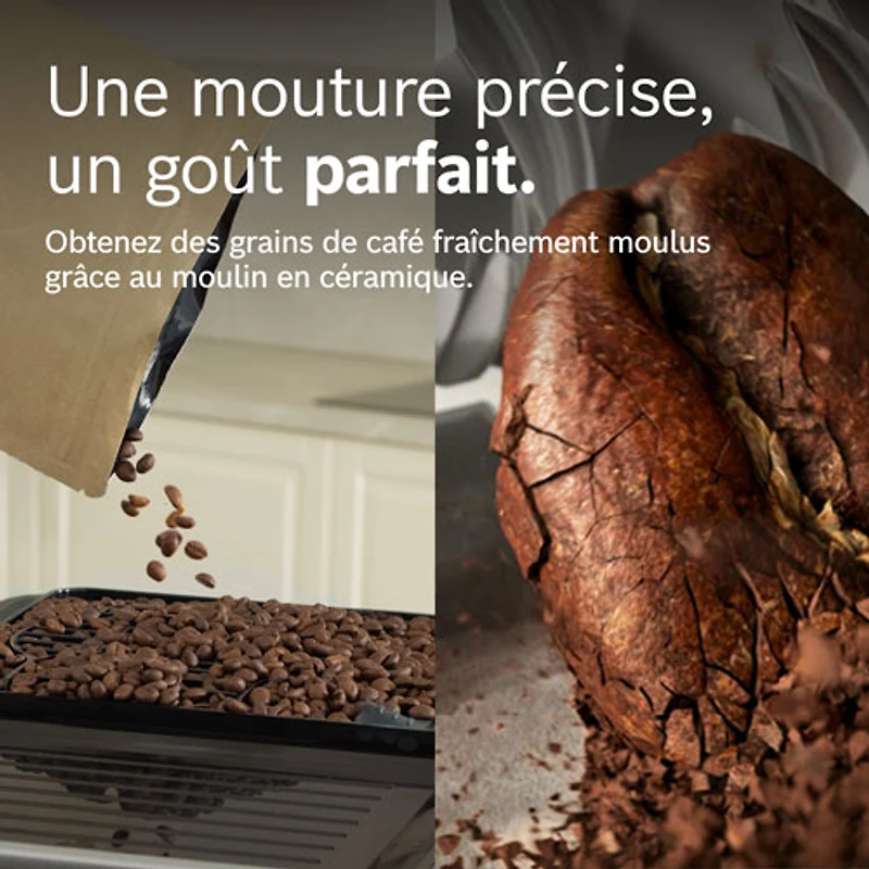 Machine à espresso automatique VeroCafe série 800 de Bosch avec système de lait et contenant à lait intégrés - Exclusivité Best Buy