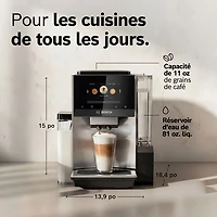 Machine à espresso automatique VeroCafe série 800 de Bosch avec système de lait et contenant à lait intégrés - Exclusivité Best Buy