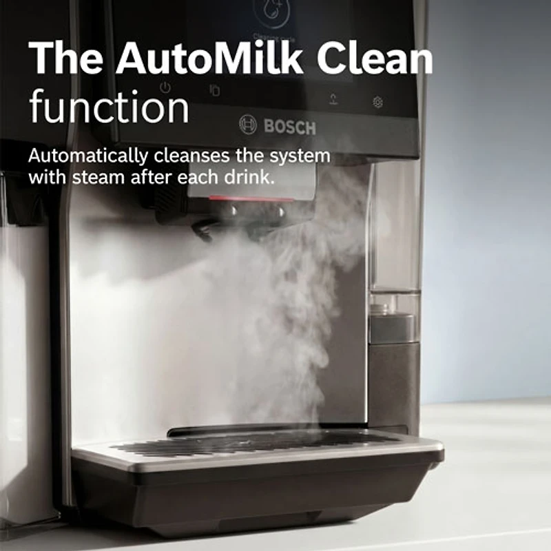 Machine à espresso automatique VeroCafe série 800 de Bosch avec système de lait et contenant à lait intégrés - Exclusivité Best Buy