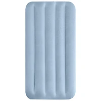Lit pneumatique mi-hauteur de 14 po avec pompe à air USB intégrée Dura-Beam Plus d'Intex - Simple - Bleu ciel
