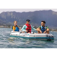 Bateau gonflable pour 4 personnes de 10,75 pi avec rames Mariner 4 d'Intex - Gris