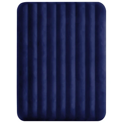 Lit pneumatique de 8,75 po avec pompe et oreillers gonflables Classic Downy d'Intex - Grand lit - Bleu marine