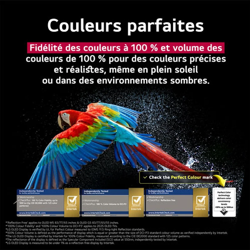 Téléviseur intelligent DELO HDR UHD 4K G5 de 77 po de LG (OLED77G5WUA) - 2025