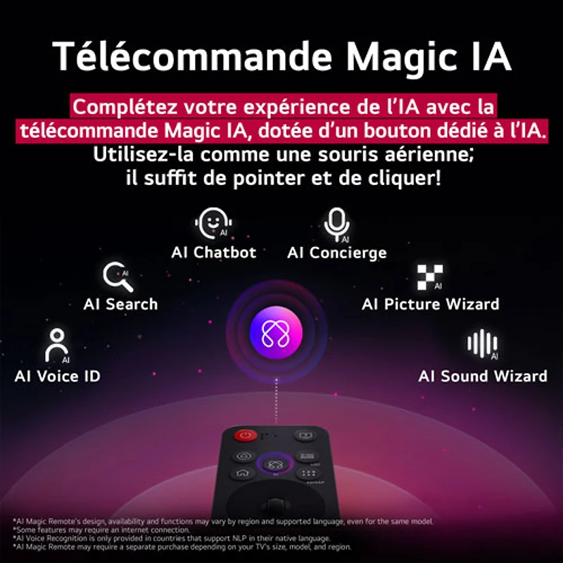 Téléviseur intelligent DELO HDR UHD 4K evo AI G5 de 55 po de LG (OLED55G5SUB) - 2025