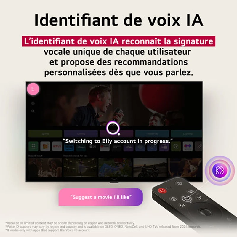 Téléviseur intelligent DELO HDR UHD 4K evo AI G5 de 55 po de LG (OLED55G5SUB) - 2025