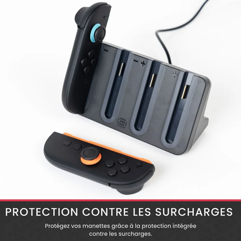 Surge Quad Charger Controller Charging Dock for Switch 2