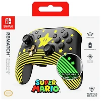 Manette sans fil phosphorescente Rematch de Turtle Beach pour Switch - Super Mario Star