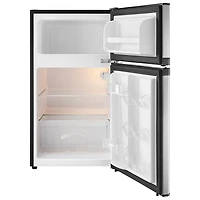 Réfrigérateur compact autonome à congélateur supérieur 3,1 pi³ d'Insignia (NS-CF30TMSS6-C) - Aspect acier inoxydable