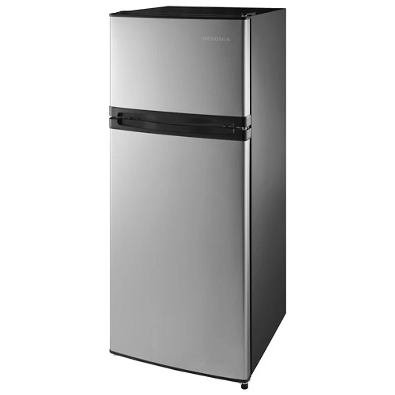 Insignia 4.5 Cu. Ft. Freestanding Top Mount Compact Fridge (NS-CF43TMSS6-C) - Stainless Steel Look