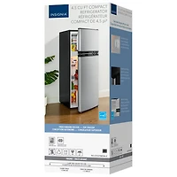 Insignia 4.5 Cu. Ft. Freestanding Top Mount Compact Fridge (NS-CF43TMSS6-C) - Stainless Steel Look