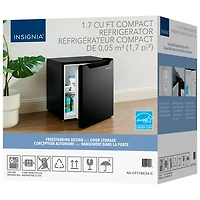 Insignia 1.7 Cu. Ft. Freestanding Bar Fridge (NS-CF17BK26-C) - Black - Only at Best Buy