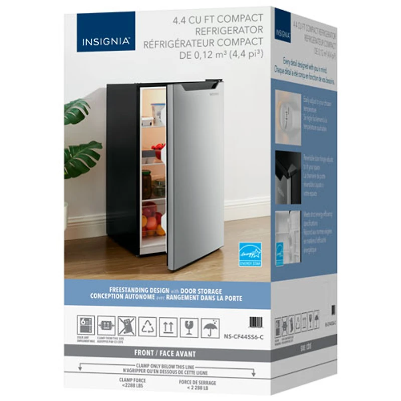 Réfrigérateur de bar autonome de 4,4 pi³ d'Insignia (NS-CF44SS6-C) - Aspect acier inoxydable - Exclusivité Best Buy