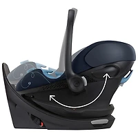 Cybex Aton G Swivel Rear-facing Infant Car Seat with SensorSafe - Ocean Blue