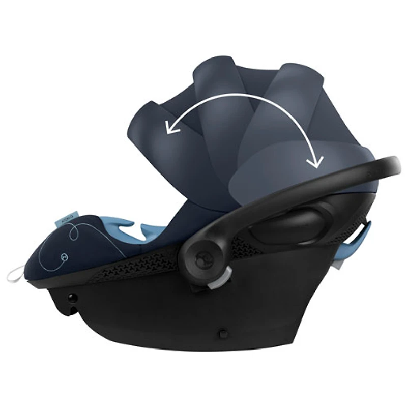 Cybex Aton G Swivel Rear-facing Infant Car Seat with SensorSafe - Ocean Blue