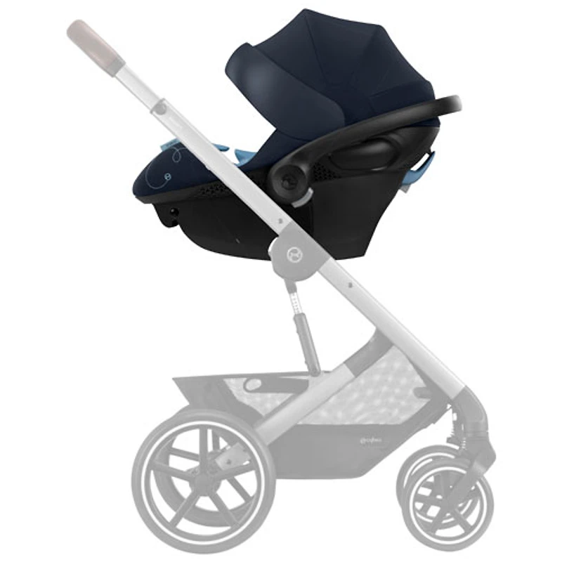 Cybex Aton G Swivel Rear-facing Infant Car Seat with SensorSafe - Ocean Blue