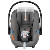 Cybex Aton G Swivel Rear-facing Infant Car Seat with SensorSafe - Lava Grey