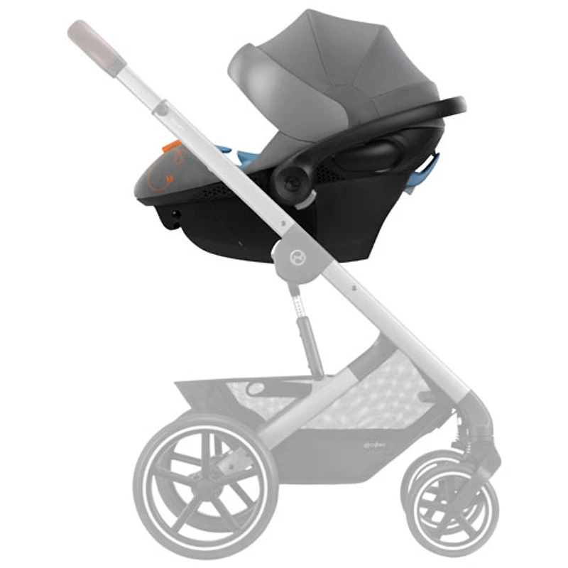 Cybex Aton G Swivel Rear-facing Infant Car Seat with SensorSafe - Lava Grey