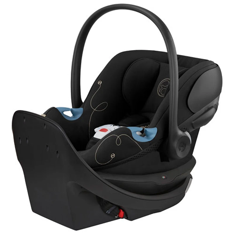 Siège d'auto pour bébé orienté vers l'arrière Aton G Swivel de Cybex avec SensorSafe - Noir lunaire