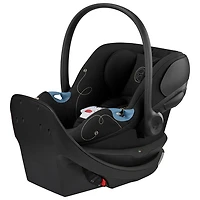 Siège d'auto pour bébé orienté vers l'arrière Aton G Swivel de Cybex avec SensorSafe - Noir lunaire