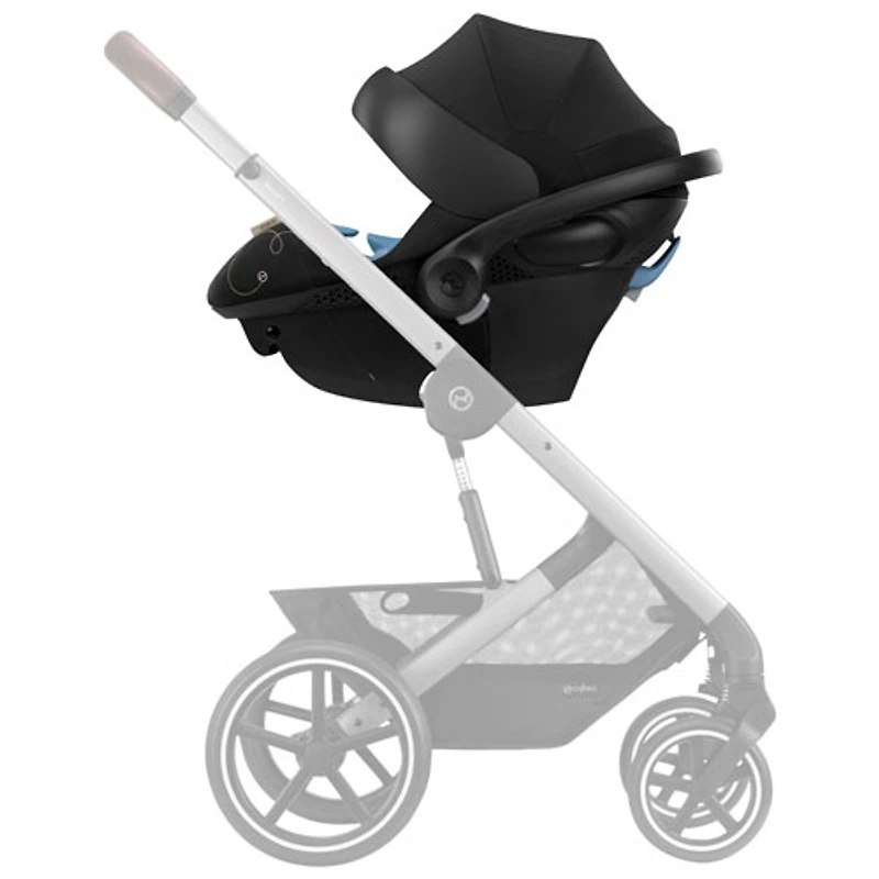 Siège d'auto pour bébé orienté vers l'arrière Aton G Swivel de Cybex avec SensorSafe - Noir lunaire