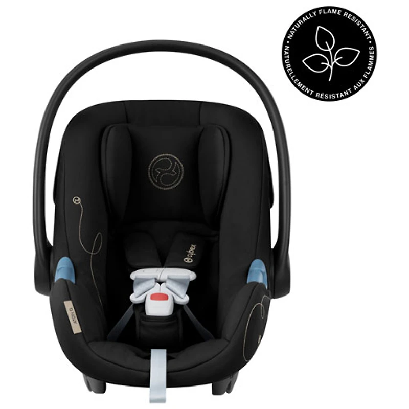 Siège d'auto pour bébé orienté vers l'arrière Aton G Swivel de Cybex avec SensorSafe - Noir lunaire