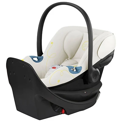 Cybex Aton G Swivel Rear-facing Infant Car Seat with SensorSafe - Seashell Beige
