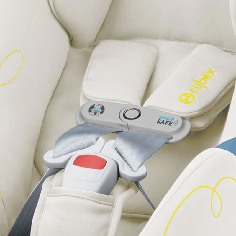 Siège d'auto pour bébé orienté vers l'arrière Aton G Swivel de Cybex avec SensorSafe - Beige coquillage