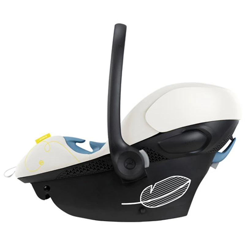 Siège d'auto pour bébé orienté vers l'arrière Aton G Swivel de Cybex avec SensorSafe - Beige coquillage