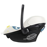 Siège d'auto pour bébé orienté vers l'arrière Aton G Swivel de Cybex avec SensorSafe - Beige coquillage