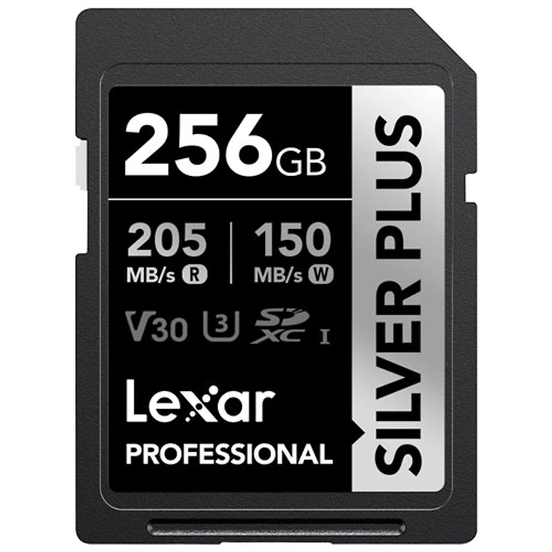 Lexar Professional Silver Plus 256GB 205MB/s UHS-I SDXC Memory Card